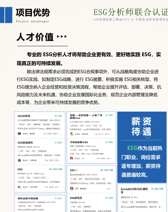 2026年ESG证书全景：从国际到国内，LCCI ESG分析师怎么选？